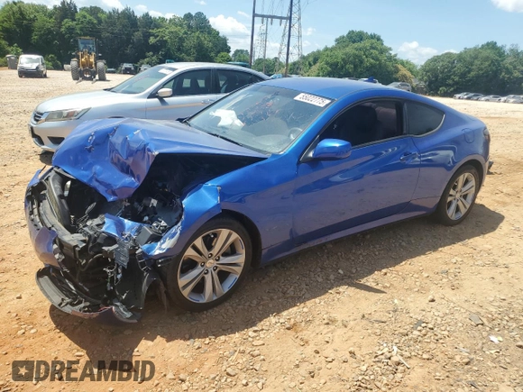 2010 Hyundai Genesis Coupe with VIN KMHHT6KD5AU014219, listed as a Copart auction lot 55022775 with 126,043 mi miles and Salvage title. Bid and sale history available at DreamBid. Image 1.