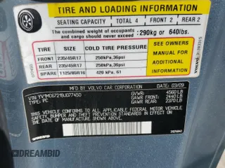 2009 Volvo C70 с VIN YV1MC67219J077450, выставлен на аукционе Copart как лот 55667685 с пробегом 74 202 миль миль и Списание • Salvage title. История ставок и продаж доступна на DreamBid. Изображение 12.