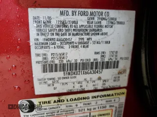 2006 Ford Freestyle SEL with VIN 1FMDK021X6GA30457, listed as a Copart auction lot 81802014 with 175,184 mi miles and Salvage Title. Bid and sale history available at carsss.com. Image 13.