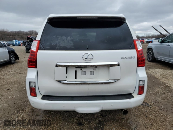 2011 Lexus GX 460 with VIN JTJBM7FX2B5023812, listed as a Copart auction lot 48568365 with 166,821 mi miles and Salvage Title. Bid and sale history available at carsss.com. Image 6.