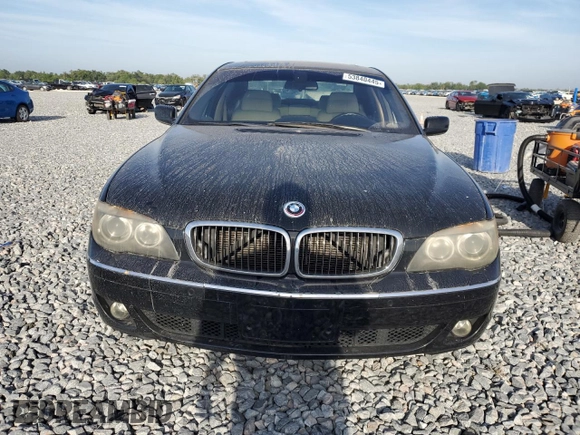 2006 BMW 7 Series 750i with VIN WBAHL83536DT03420, listed as a Copart auction lot 53840445 with Not Provided miles and Salvage Title. Bid and sale history available at carsss.com. Image 5.