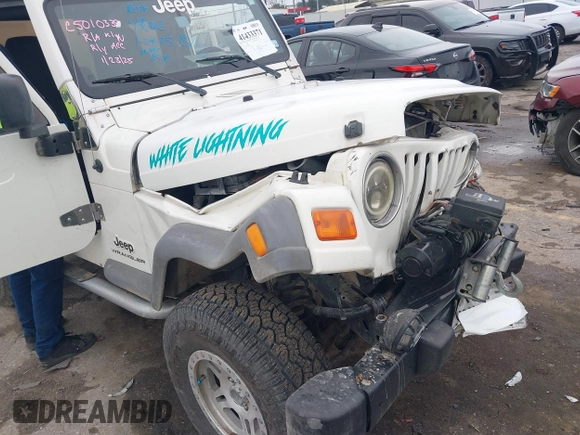 2005 Jeep Wrangler Sport with VIN 1J4FA49S25P320240, listed as a IAAI auction lot 41433371 with 144,552 mi miles. Bid and sale history available at carsss.com. Image 6.