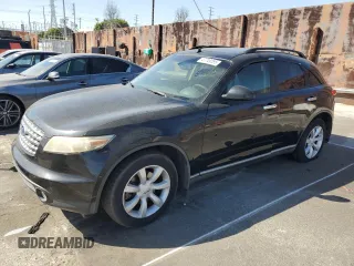 2003 Infiniti FX o Options with VIN JNRAS08U53X000898, listed as a Copart auction lot 47749285 with 163,825 mi miles and Salvage title. Bid and sale history available at DreamBid. Image 1.