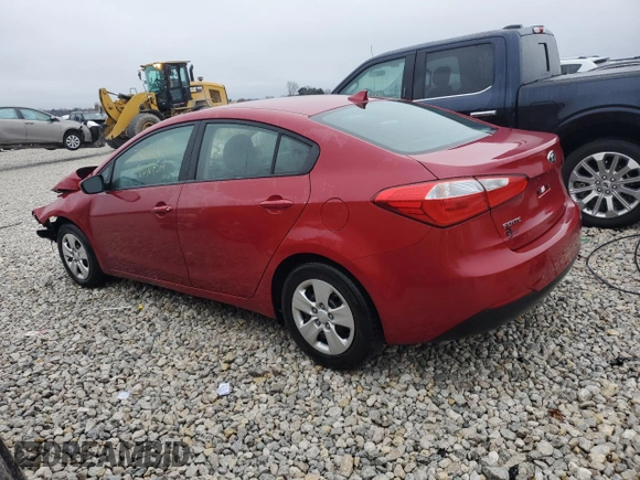 2016 Kia Forte LX with VIN KNAFK4A65G5567197, listed as a Copart auction lot 78432243 with 86,675 mi miles and Salvage Title. Bid and sale history available at carsss.com. Image 2.