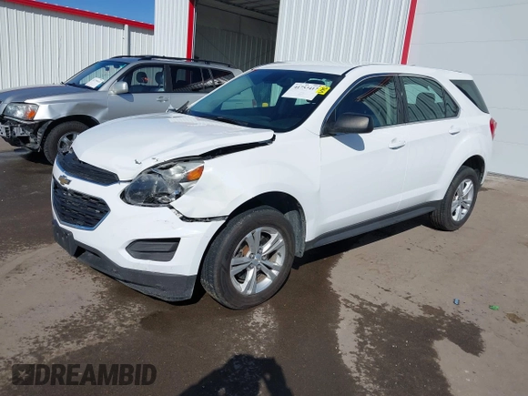2016 Chevrolet Equinox LS with VIN 2GNALBEK2G1122043, listed as a IAAI auction lot 41757417 with 156,894 mi miles and . Bid and sale history available at carsss.com. Image 2.