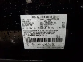 2023 Ford Explorer ST-Line z VIN 1FMSK8KH4PGC23174, wystawiony jako Copart lot #87657665 z przebiegiem 21 082 mil mil oraz Szkoda całkowita • Salvage title. Historia ofert i sprzedaży dostępna na DreamBid. Obrazek 14.