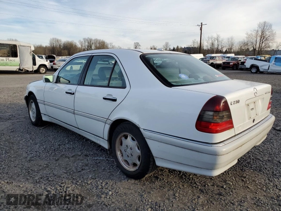 2000 Mercedes-Benz C 230 Kompressor with VIN WDBHA24G7YA822415, listed as a Copart auction lot 44250475 with 180,311 mi miles and Salvage Title. Bid and sale history available at carsss.com. Image 2.