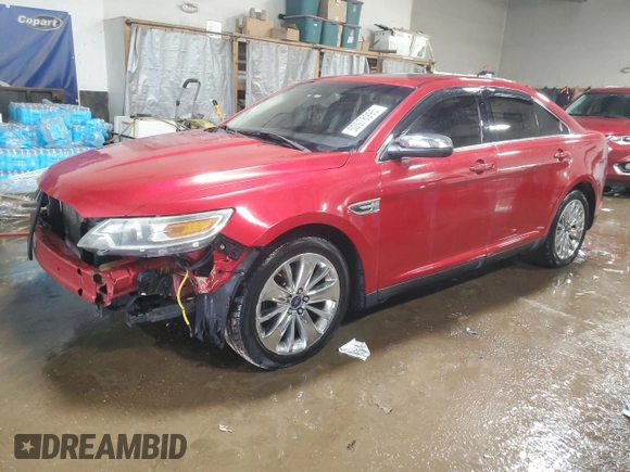 2011 Ford Taurus Limited with VIN 1FAHP2FWXBG135332, listed as a Copart auction lot 50978995 with 175,354 mi miles and Salvage Title. Bid and sale history available at carsss.com. Image 1.