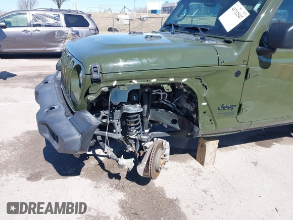 2021 Jeep Wrangler Unlimited Sport S with VIN 1C4HJXDG2MW814413, listed as a IAAI auction lot 41712547 with 11,913 mi miles. Bid and sale history available at carsss.com. Image 6.