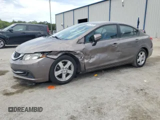 2015 Honda Civic LX with VIN 19XFB2F58FE034450, listed as a Copart auction lot 54475435 with 162,242 mi miles and Salvage Title. Bid and sale history available at carsss.com. Image 1.