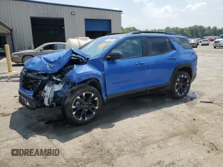 2025 Chevrolet Equinox AWD RS z VIN 3GNAXTEG7SL230896, wystawiony jako Copart lot #59783805 z przebiegiem 4 739 mil mil oraz Szkoda całkowita • Salvage title. Historia ofert i sprzedaży dostępna na DreamBid. Obrazek 1.