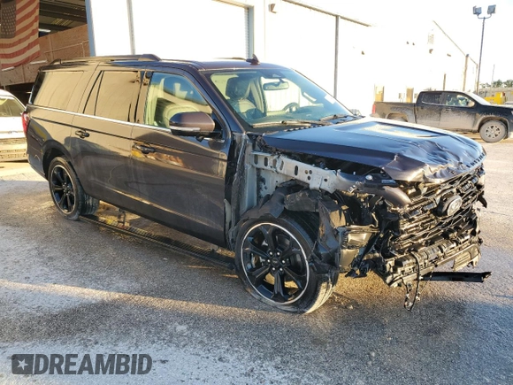 2023 Ford Expedition Max Limited with VIN 1FMJK1K85PEA36833, listed as a Copart auction lot 81545464 with 27,068 mi miles and Salvage title. Bid and sale history available at DreamBid. Image 4.