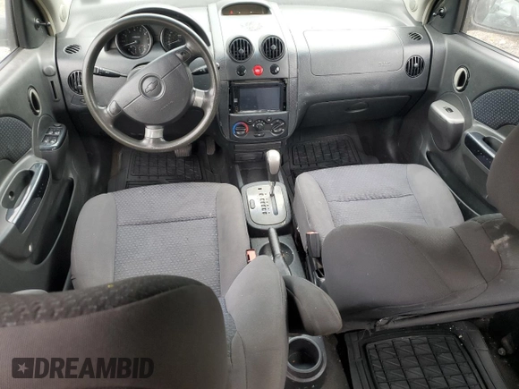 2008 Chevrolet Aveo LS with VIN KL1TD66658B116284, listed as a Copart auction lot 53671425 with Not Provided miles and Salvage Title. Bid and sale history available at DreamBid. Image 8.