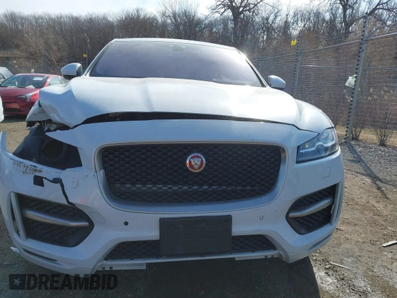 2017 Jaguar F-Pace 35t R-Sport with VIN SADCL2BVXHA063738, listed as a IAAI auction lot 41824648 with 112,449 mi miles and . Bid and sale history available at DreamBid. Image 12.