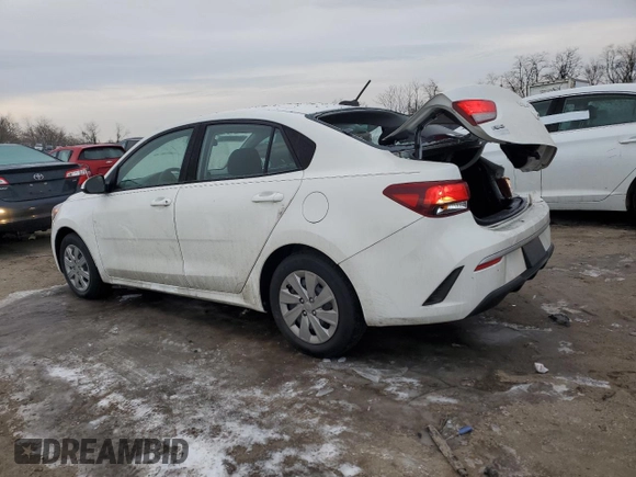 2022 Kia Rio S with VIN 3KPA24AD7NE449570, listed as a Copart auction lot 41902075 with 57,278 mi miles and Salvage Title. Bid and sale history available at carsss.com. Image 2.