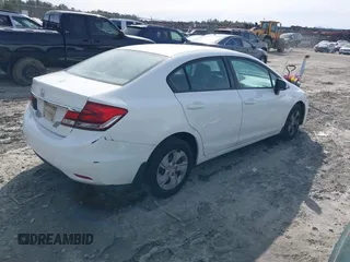 2014 Honda Civic LX with VIN 2HGFB2F50EH508704, listed as a IAAI auction lot 41704312 with 206,084 mi miles. Bid and sale history available at carsss.com. Image 4.
