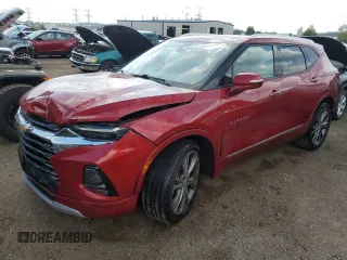 2021 Chevrolet Blazer Premier с VIN 3GNKBLRS1MS534946, выставлен на аукционе Copart как лот 67353324 с пробегом 59 493 миль миль и Списание • Salvage title. История ставок и продаж доступна на DreamBid. Изображение 1.