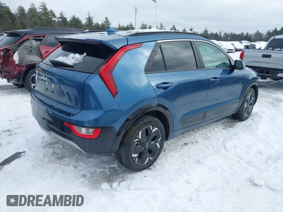 2023 Kia Niro Wind with VIN KNDCR3L15P5014997, listed as a IAAI auction lot 41525672 with 12,499 mi miles and . Bid and sale history available at DreamBid. Image 4.