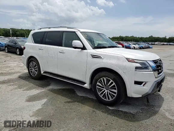 2023 Nissan Armada SL z VIN JN8AY2BDXP9690679, wystawiony jako Copart lot #59863145 z przebiegiem 20 386 mil mil oraz Szkoda całkowita • Salvage title. Historia ofert i sprzedaży dostępna na DreamBid. Obrazek 14.