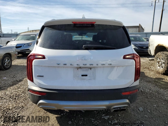 2022 Kia Telluride S with VIN 5XYP6DHC3NG211035, listed as a Copart auction lot 45509535 with 76,051 mi miles and Salvage Title. Bid and sale history available at DreamBid. Image 6.