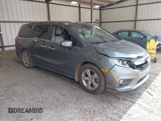 2019 Honda Odyssey EX-L z VIN 5FNRL6H72KB046498, wystawiony jako IAAI lot #42592287 z przebiegiem 149 795 mil mil oraz . Historia ofert i sprzedaży dostępna na DreamBid. Obrazek 1.