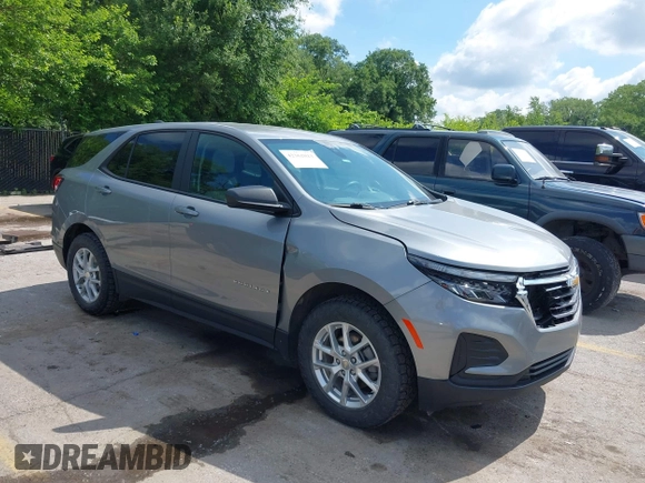 2023 Chevrolet Equinox LS with VIN 3GNAX5EG3PL260884, listed as a IAAI auction lot 42362023 with 70,580 mi miles and . Bid and sale history available at DreamBid. Image 1.