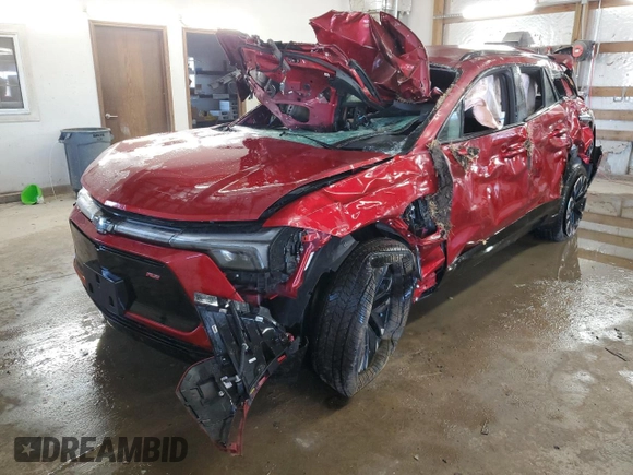 2024 Chevrolet Blazer EV eAWD RS z VIN 3GNKDCRJ4RS168621, wystawiony jako Copart lot #46397265 z przebiegiem Nie podano mil oraz Nie do naprawy. Historia ofert i sprzedaży dostępna na DreamBid. Obrazek 1.