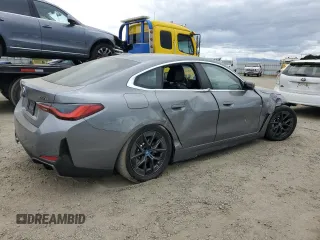 2023 BMW i4 eDrive35 z VIN WBY43AW06PFR23434, wystawiony jako Copart lot #54530055 z przebiegiem 16 920 mil mil oraz Szkody całkowita. Historia ofert i sprzedaży dostępna na DreamBid. Obrazek 3.