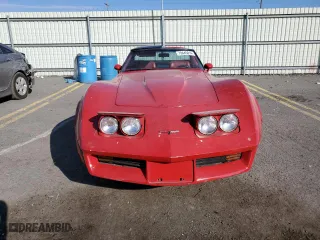 1981 Chevrolet Corvette with VIN 1G1AY8767BS415340, listed as a Copart auction lot 78445014 with 25,292 mi miles and Salvage Title. Bid and sale history available at carsss.com. Image 5.