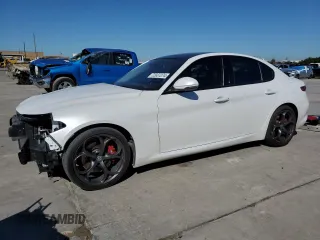2019 Alfa Romeo Giulia Ti Sport with VIN ZARFAMBN2K7604513, listed as a Copart auction lot 72937274 with 59,867 mi miles and Clean Title. Bid and sale history available at carsss.com. Image 1.