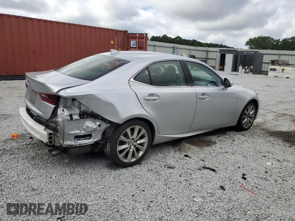 2015 Lexus IS 250 with VIN JTHCF1D25F5019361, listed as a Copart auction lot 61083175 with 99,624 mi miles and Salvage title. Bid and sale history available at DreamBid. Image 3.