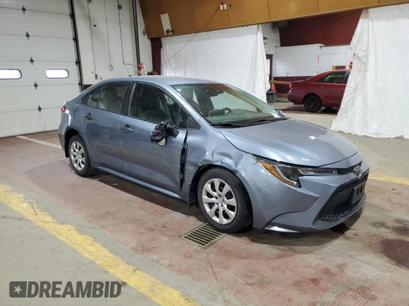 2021 Toyota Corolla LE with VIN 5YFEPMAE2MP163747, listed as a Copart auction lot 54667605 with 39,648 mi miles and Salvage Title. Bid and sale history available at DreamBid. Image 4.