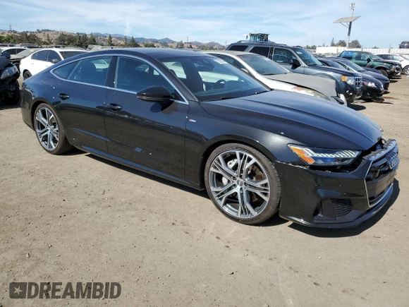 2019 Audi A7 Prestige with VIN WAUV2AF23KN072344, listed as a Copart auction lot 75298064 with 44,096 mi miles and Salvage Title. Bid and sale history available at carsss.com. Image 4.