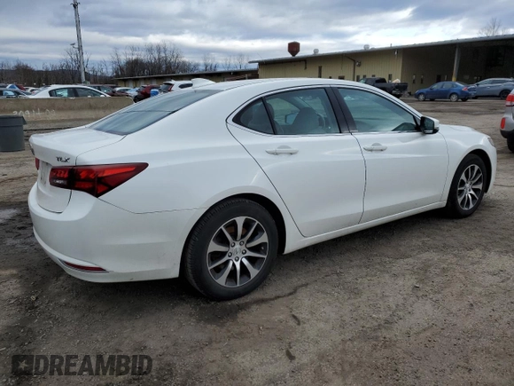 2017 Acura TLX with VIN 19UUB1F37HA002676, listed as a Copart auction lot 48238855 with 110,143 mi miles and Salvage Title. Bid and sale history available at carsss.com. Image 3.