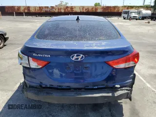 2013 Hyundai Elantra GLS with VIN KMHDH4AE7DU487588, listed as a Copart auction lot 62098015 with 106,046 mi miles and Salvage title. Bid and sale history available at DreamBid. Image 6.