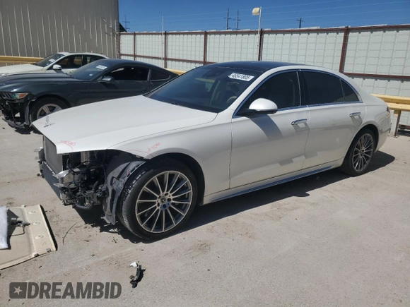 2022 Mercedes-Benz S 500 with VIN W1K6G6DB6NA157723, listed as a Copart auction lot 48541805 with 27,198 mi miles and Salvage Title. Bid and sale history available at DreamBid. Image 1.