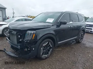2024 Kia Telluride S with VIN 5XYP64GC3RG552314, listed as a IAAI auction lot 42289614 with 2,408 mi miles and . Bid and sale history available at DreamBid. Image 2.
