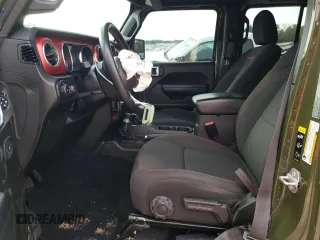 2022 Jeep Wrangler Unlimited Rubicon with VIN 1C4HJXFN1NW176037, listed as a Copart auction lot 44835045 with 36,043 mi miles and Salvage title. Bid and sale history available at DreamBid. Image 7.