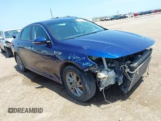 2019 Kia Optima LX with VIN 5XXGT4L38KG341070, listed as a IAAI auction lot 42348351 with 112,143 mi miles and . Bid and sale history available at DreamBid. Image 1.