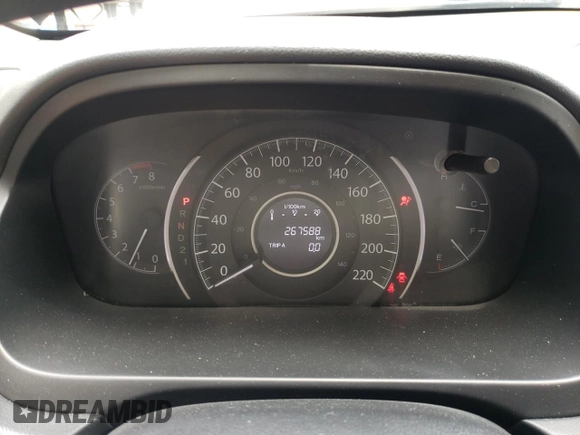 2012 Honda CR-V LX with VIN 2HKRM3H37CH001956, listed as a Copart auction lot 63913895 with 267,588 mi miles and Clean title. Bid and sale history available at DreamBid. Image 9.
