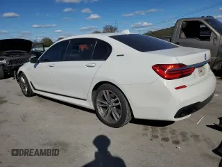 2018 BMW 7 Series 740e xDrive iPerformance with VIN WBA7J2C50JG938424, listed as a Copart auction lot 76085784 with 90,316 mi miles and Salvage Title. Bid and sale history available at carsss.com. Image 2.