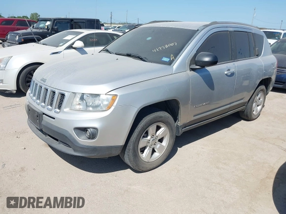 2013 Jeep Compass High Altitude Edition with VIN 1C4NJCEA3DD158952, listed as a IAAI auction lot 41998007 with 179,503 mi miles. Bid and sale history available at carsss.com. Image 2.