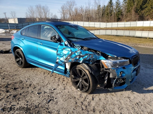 2018 BMW X4 M40i with VIN 5UXXW7C50J0W64490, listed as a Copart auction lot 48630315 with 0 mi miles and Salvage Title. Bid and sale history available at carsss.com. Image 4.