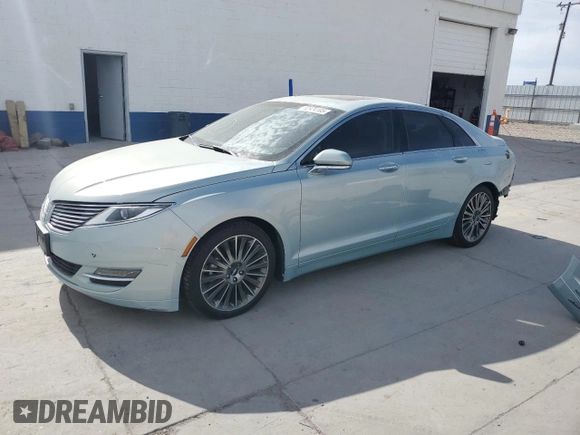 2014 Lincoln MKZ Hybrid with VIN 3LN6L2LU9ER808684, listed as a Copart auction lot 52974105 with 123,486 mi miles and Salvage Title. Bid and sale history available at DreamBid. Image 1.