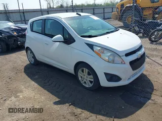 2015 Chevrolet Spark LT with VIN KL8CD6S91FC738616, listed as a IAAI auction lot 41977597 with 128,603 mi miles. Bid and sale history available at carsss.com. Image 1.