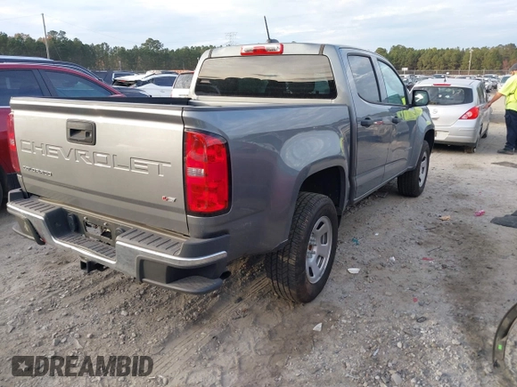 2022 Chevrolet Colorado 2WD Work Truck with VIN 1GCGSBEN4N1319525, listed as a IAAI auction lot 41070216 with 22,337 mi miles and . Bid and sale history available at DreamBid. Image 4.