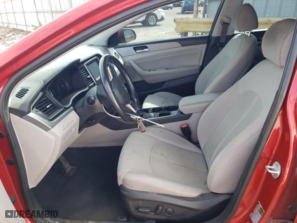 2018 Hyundai Sonata SEL with VIN 5NPE34AF8JH648570, listed as a Copart auction lot 46742605 with 134,490 mi miles and Salvage Title. Bid and sale history available at carsss.com. Image 7.