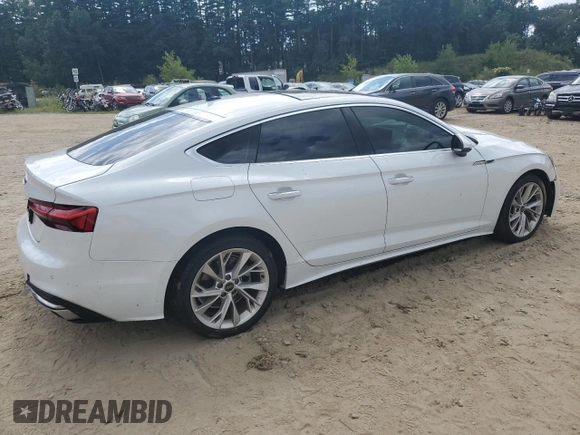 2022 Audi A5 Sportback Premium with VIN WAUABCF56NA030699, listed as a Copart auction lot 68917454 with 32,393 mi miles and Salvage Title. Bid and sale history available at carsss.com. Image 3.