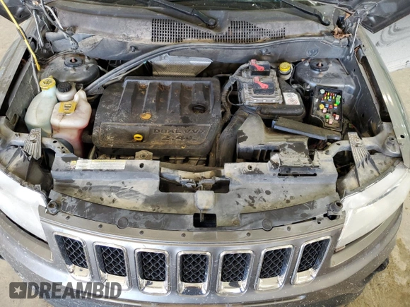2013 Jeep Compass Sport with VIN 1C4NJDBB5DD129407, listed as a Copart auction lot 43048325 with 118,755 mi miles and Salvage Title. Bid and sale history available at carsss.com. Image 12.
