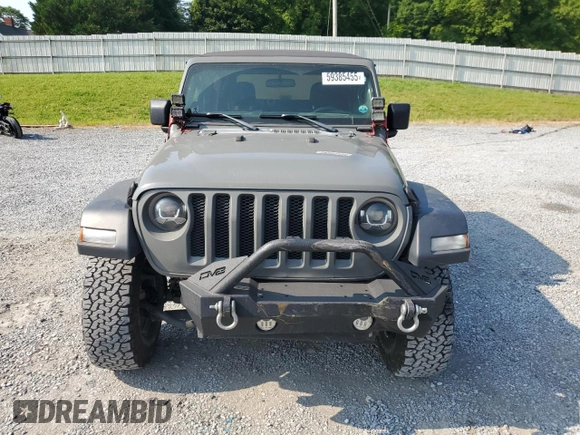 2020 Jeep Wrangler Sport with VIN 1C4GJXAG4LW189950, listed as a Copart auction lot 59385455 with 125,848 mi miles and Salvage title. Bid and sale history available at DreamBid. Image 5.